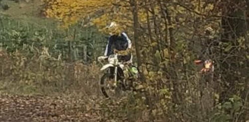 Crossfahrer im Wald