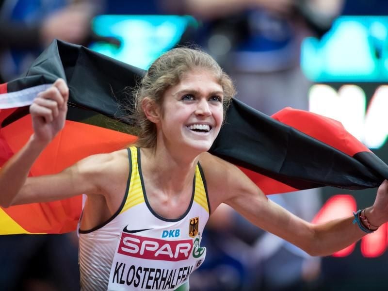 Konstanze Klosterhalfen gewann im März die Silbermedaille bei der Hallen-EM in Belgrad. Foto: Sven Hoppe