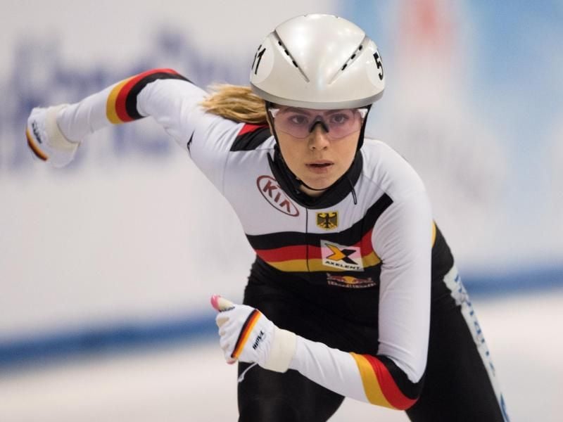 Anna Seidel ist mit den deutschen Shorttrackern stark in den Heim-Weltcup gestartet. Foto: Sebastian Kahnert