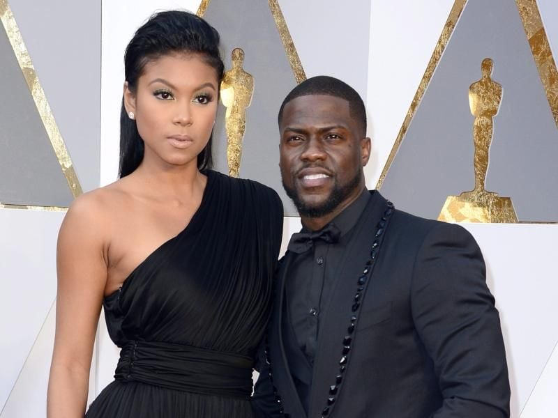Eniko Parrish (l) and Kevin Hart sagten Ja. Foto: Mike Nelson