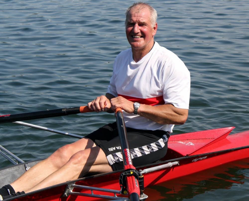 Gerhard Hartkopf holte sich im Doppelvierer den Sieg.