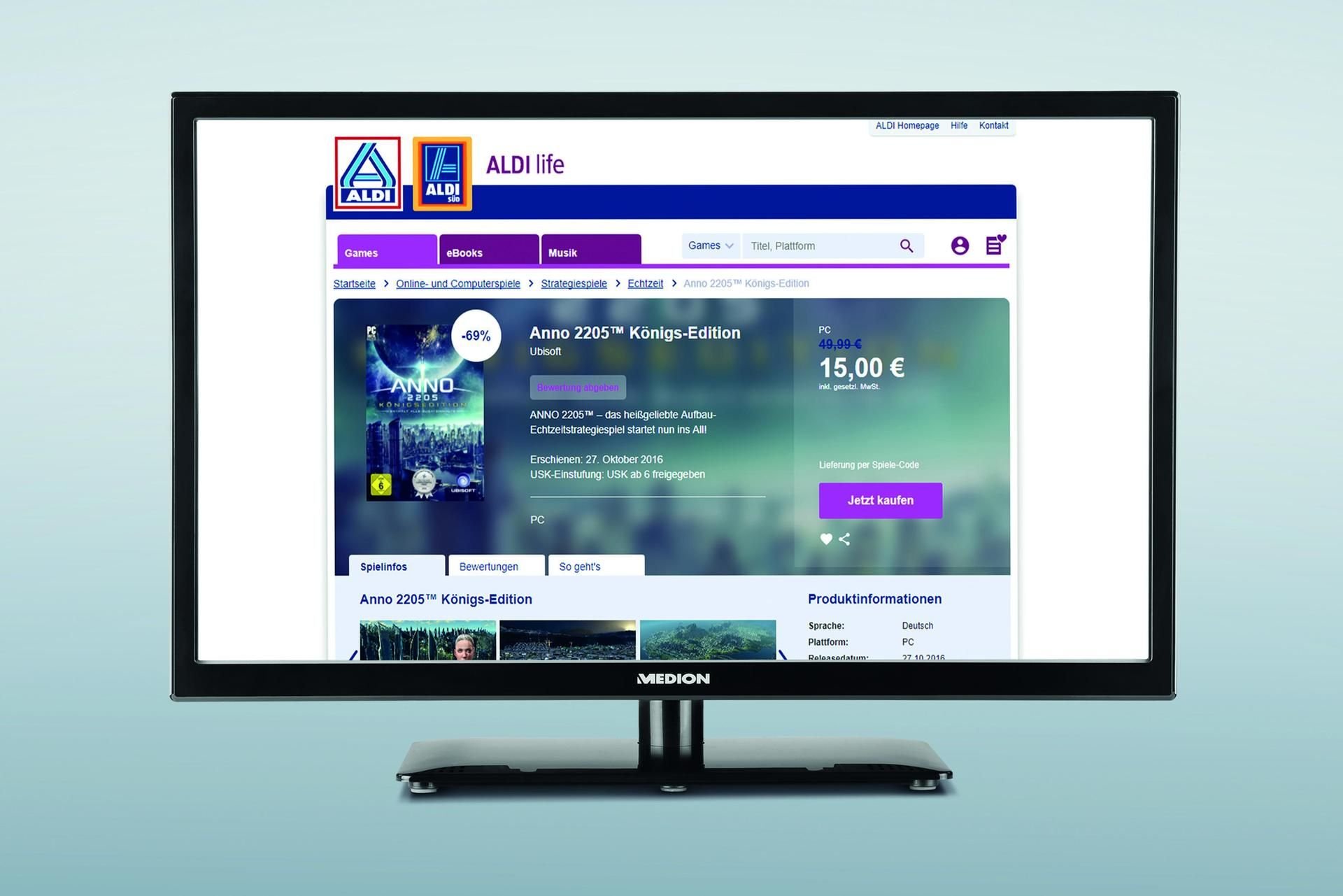 Aldi ist nun auch in den Videospiele-Markt eingetreten.