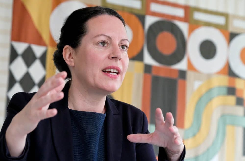 Vortrag aus dem Stehgreif: Anja Jackes hat die nächsten Ziele für die hallesche Kultur schon fest im Blick.