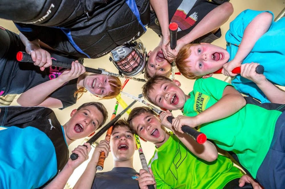 Feuer und Flamme sind die Kinder beim TSV Tröglitz für den Floorballsport.
