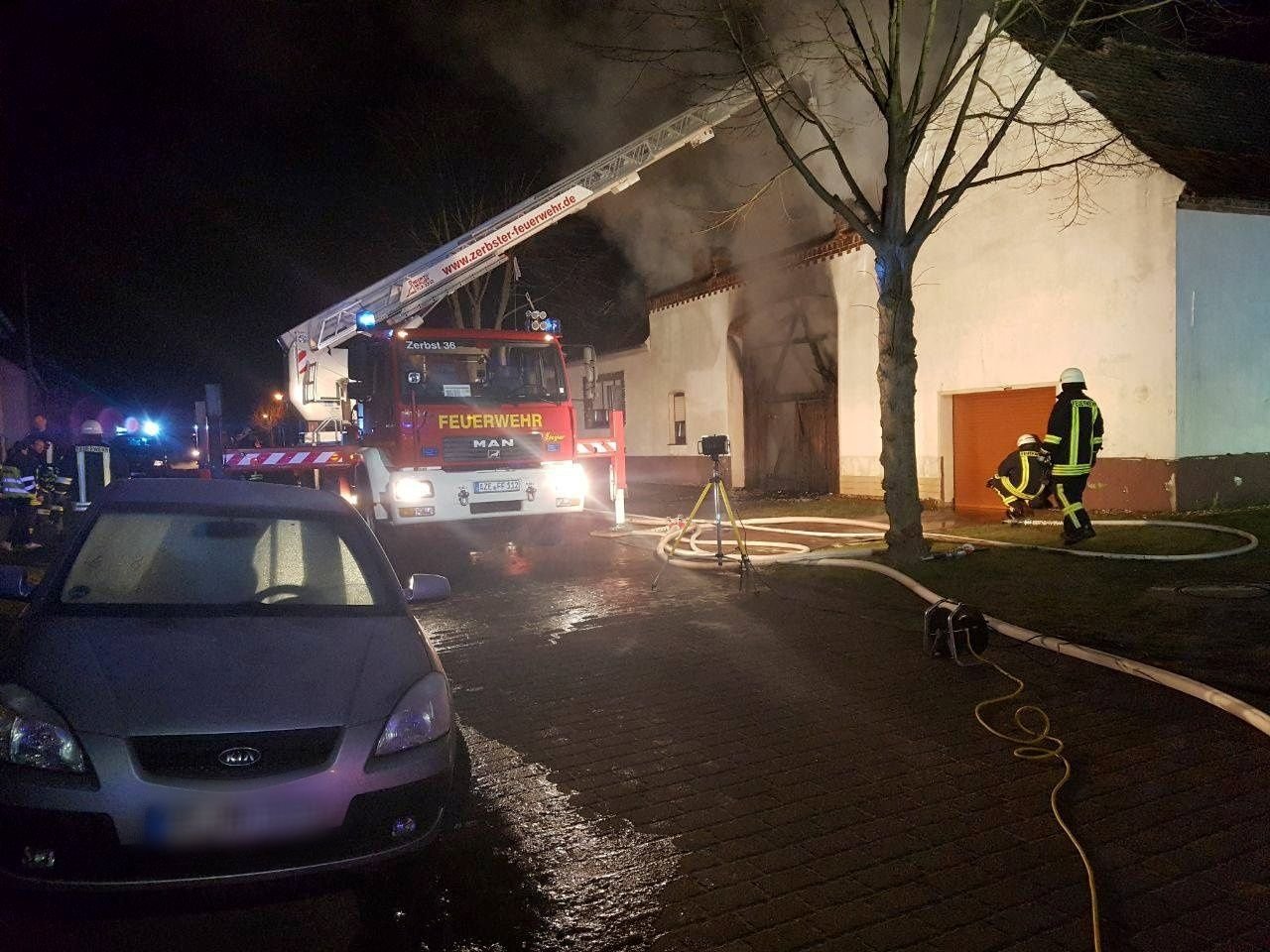 Die Feuerwehr musste in der Nacht zum Mittwoch ausrücken.