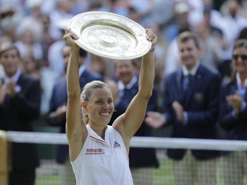 Titelverteidigerin in Wimbledon: Angelique Kerber. Foto: Ben Curtis/AP