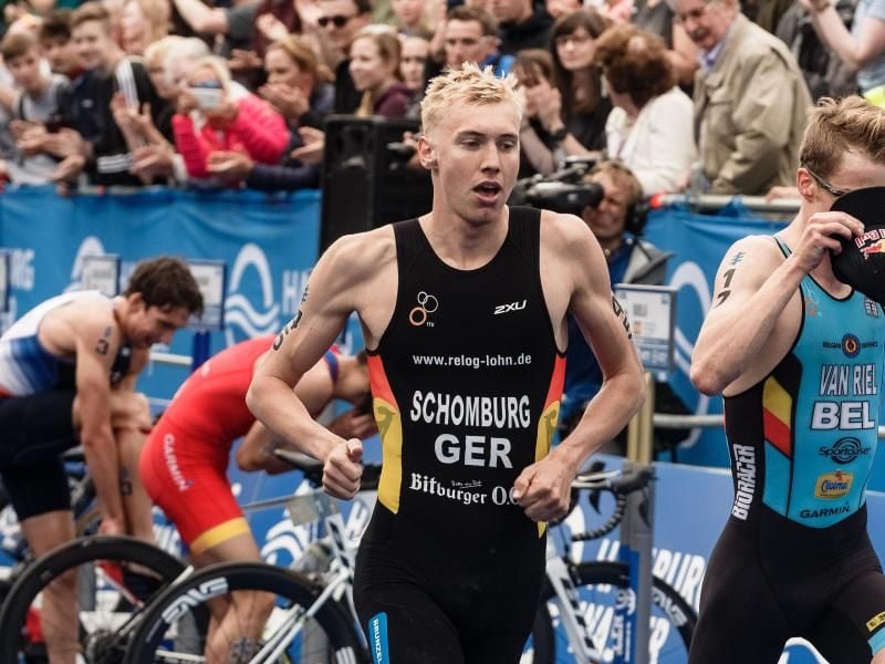 Triathlet Jonas Schomburg in Aktion. Foto: Markus Scholz