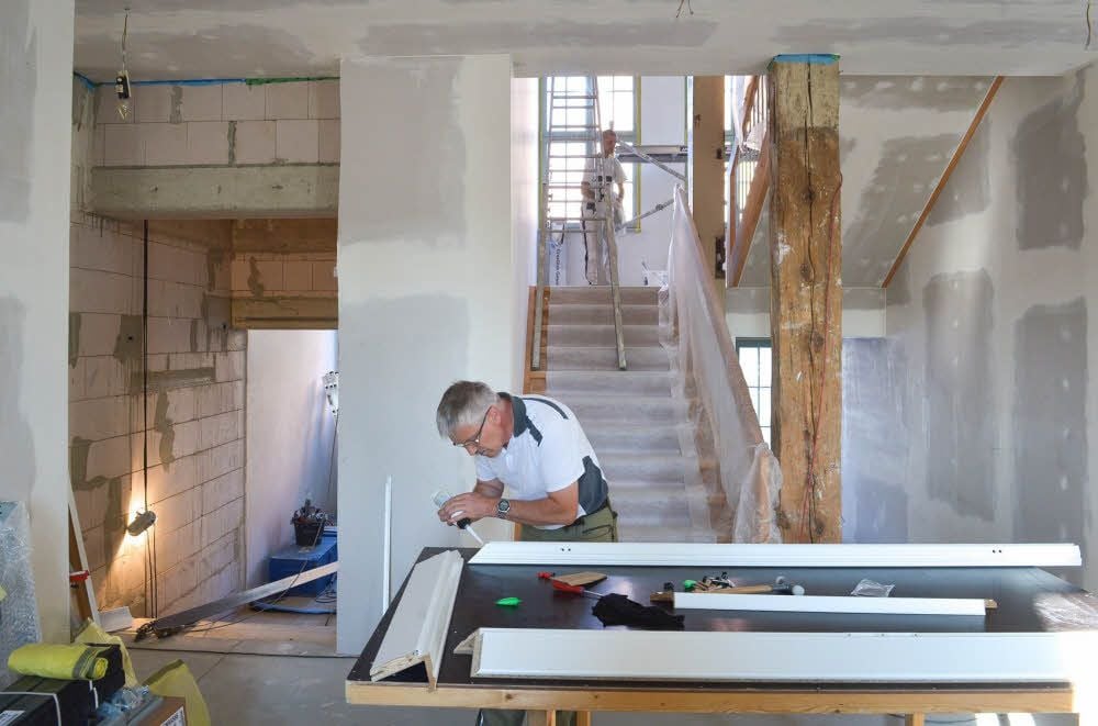 Inzwischen sind die Arbeiten im alten Herrenhaus in Weißandt-Gölzau abgeschlossen.