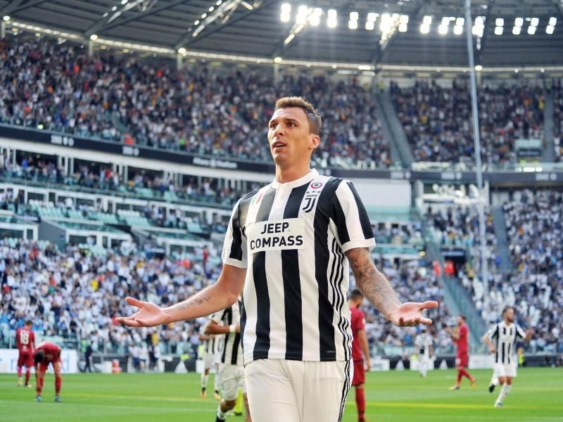 Mario Mandzukic erzielte für Juventus Turin das Führungstor gegen Cagliari Calcio. Foto: Alessandro Di Marco