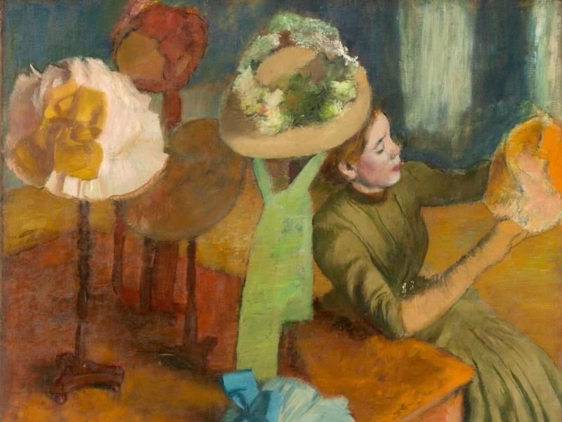 Edgar Degas' „The Millinery Shop”. Foto: Fine Arts Museums of San Francisco