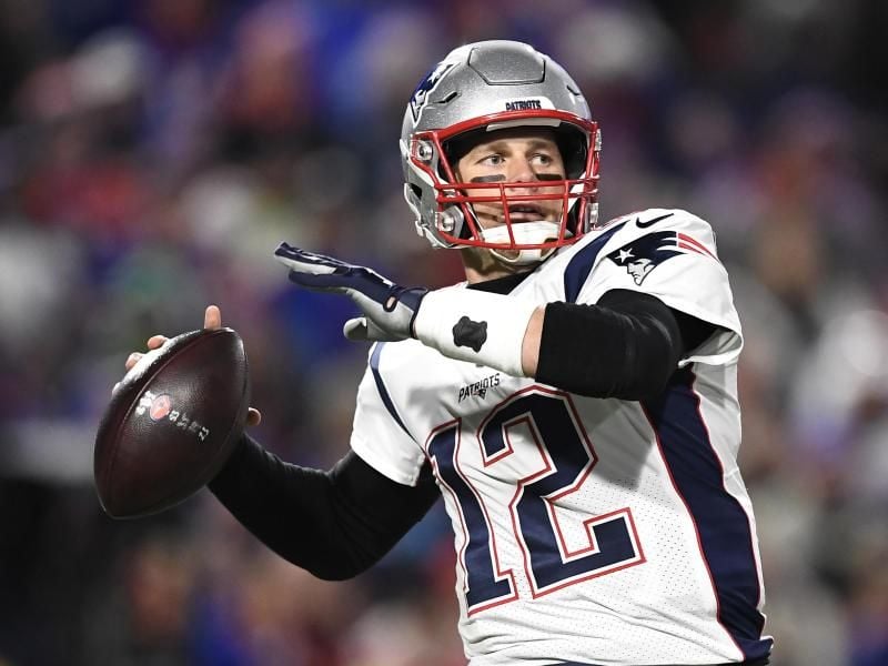 Gegen Buffalo siegte Tom Brady mit den Patriots, erzeielte aber keinen Touchdown. Foto: Adrian Kraus/AP