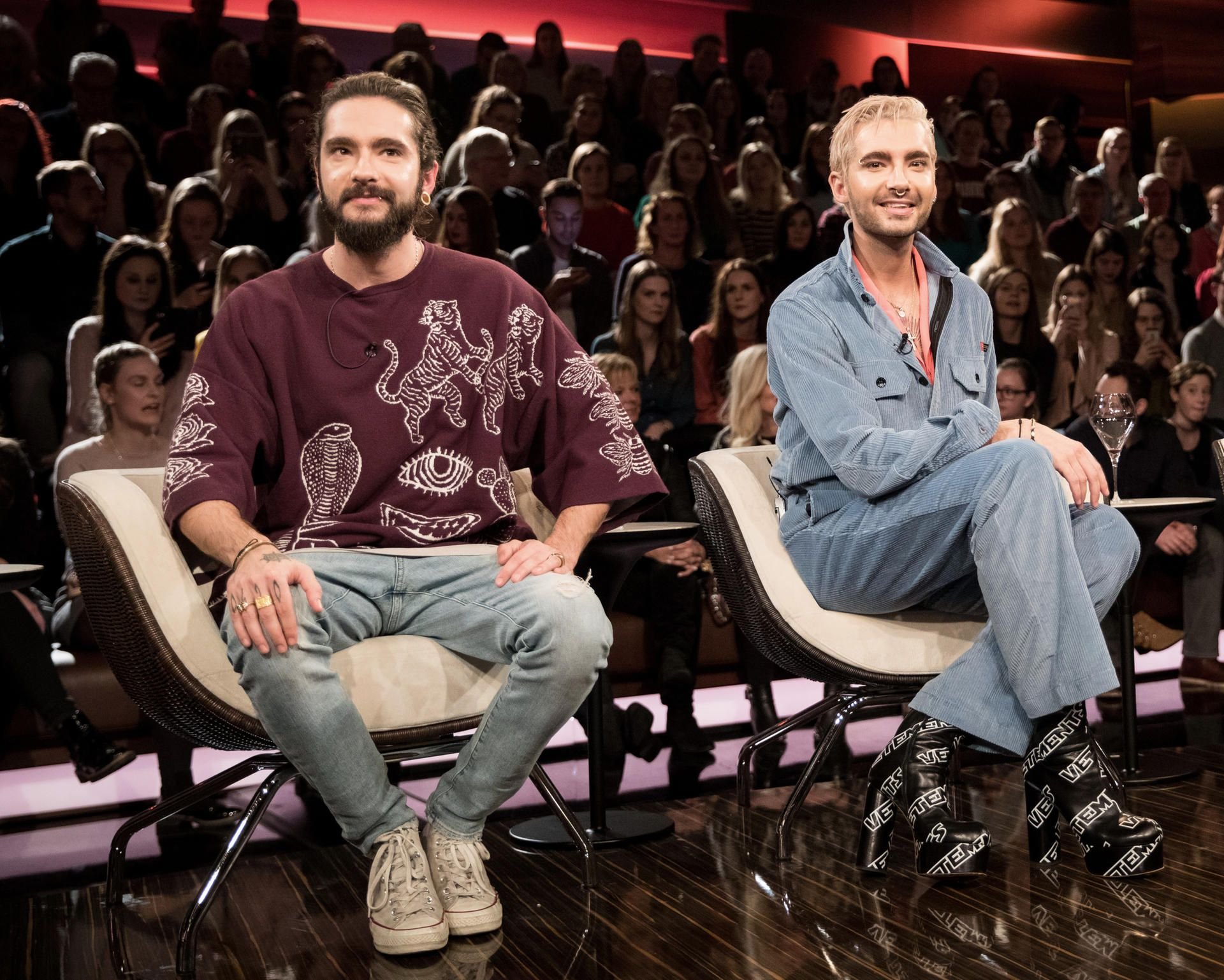 Tom (l.) und Bill Kaulitz von der Band Tokio Hotel