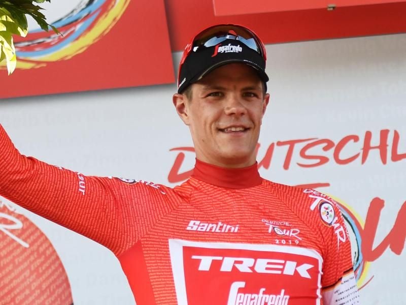 Hat sich den Sieg der Deutschland Tour gesichert: Der Belgier Jasper Stuyven. Foto: Bernd Thissen