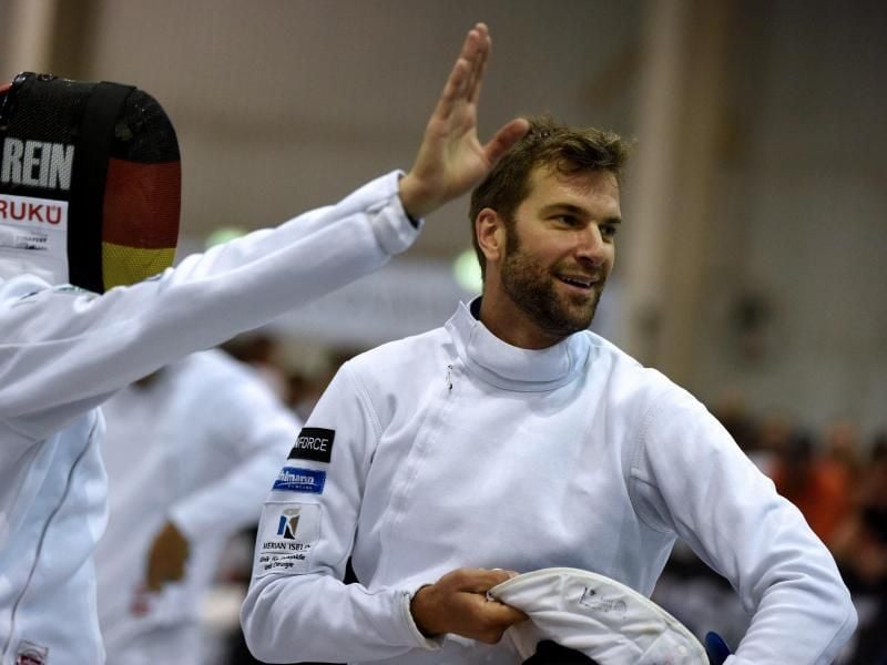 Bei der WM in Budapest als letzter deutscher Degenfechter ausgeschieden: Stephan Rein. Foto: Balazs Czagany/MTI/AP
