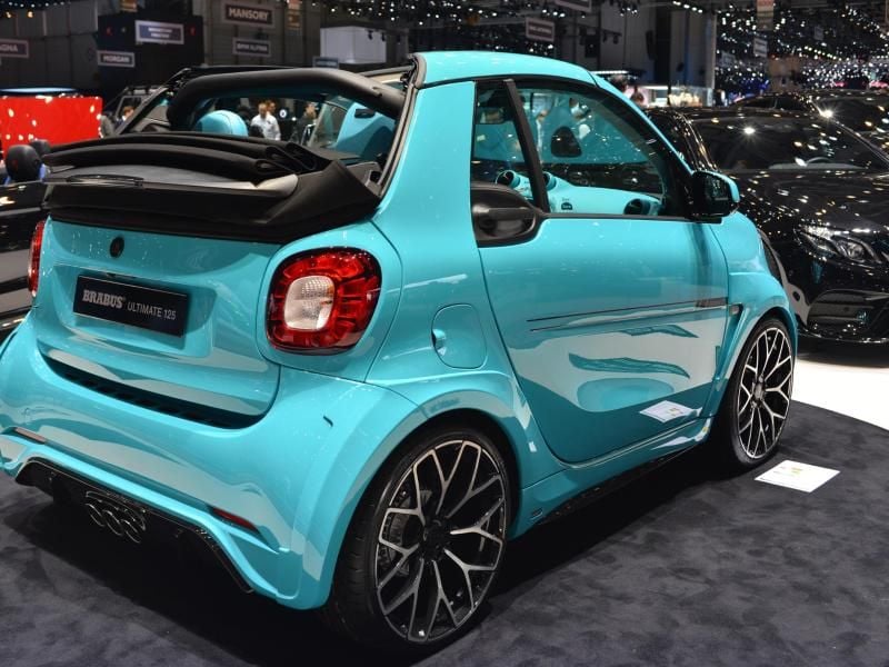 Der Brabus Ultimate 125 ist maximal 175 km/h schnell. Wer mit seinem Smart so schnell unterwegs sein will, muss für das Cabrio wenigstens 52 800 Euro investieren. Foto: Nicolas Blandin