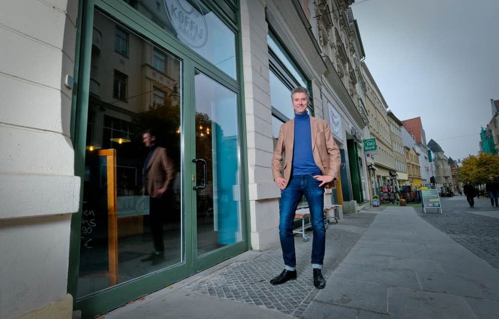 Er traut sich an die obere Leipziger Straße heran: Jürgen Terschluse investiert auf dem Boulevard und will Start ups Raum für ihre Ideen geben.