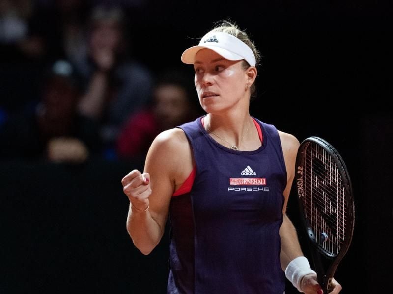 Steht nach dem Sieg über Andrea Petkovic im Viertelfinale: Angelique Kerber. Foto: Marijan Murat/dpa