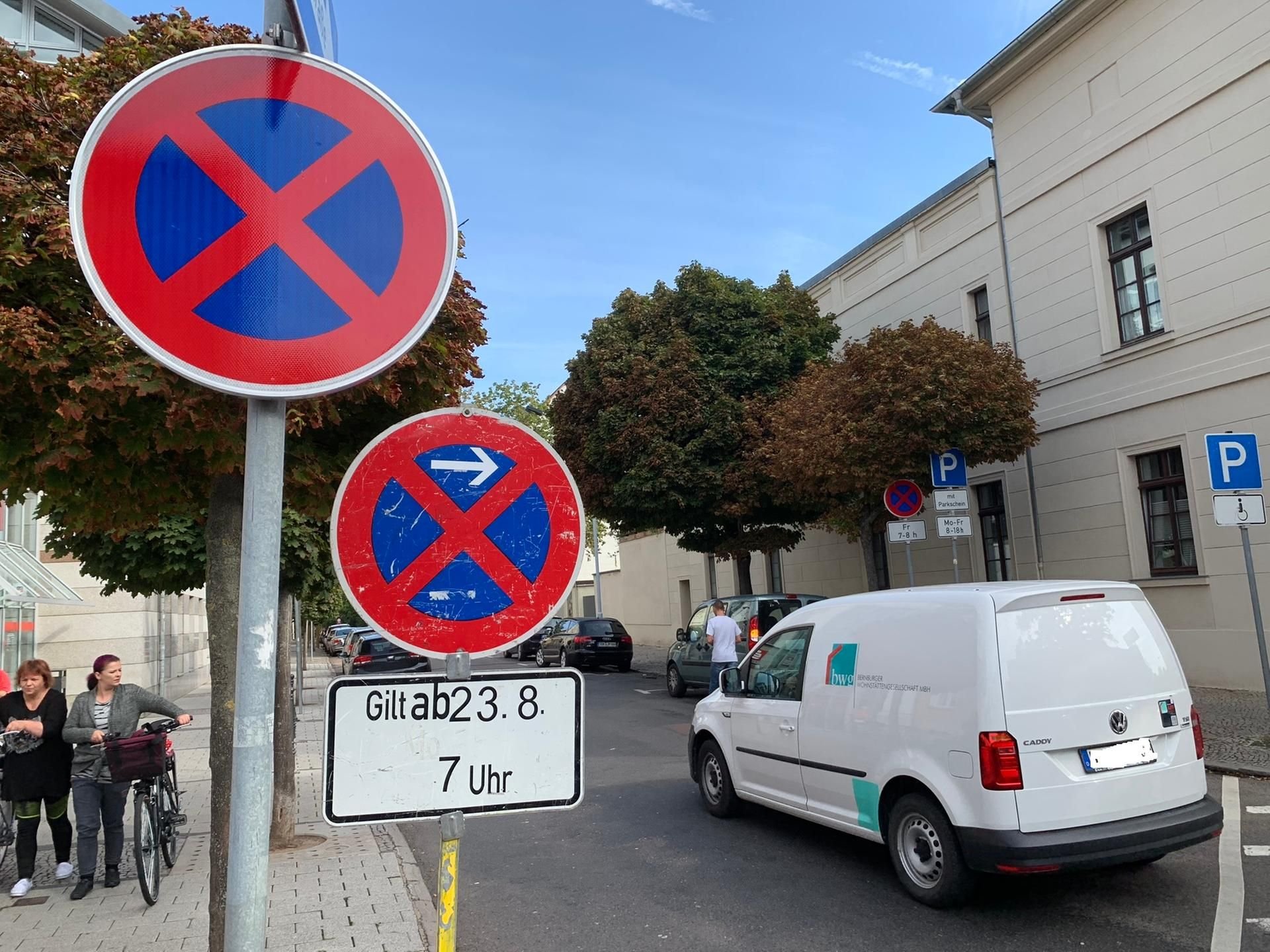 Ab Freitagmorgen gilt in der Beethoven- und Mozartstraße in Bernburg ein beidseitiges Halteverbot.