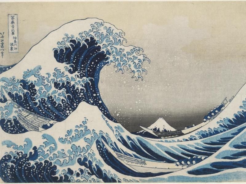 Das Bild „Unter der Welle von Kanagawa” (The Great Wave, aus dem Jahre 1831) des Künstlers Katsushika Hokusai. Foto: British Museum