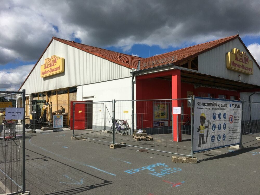 Der Netto-Markt wird umgebaut.