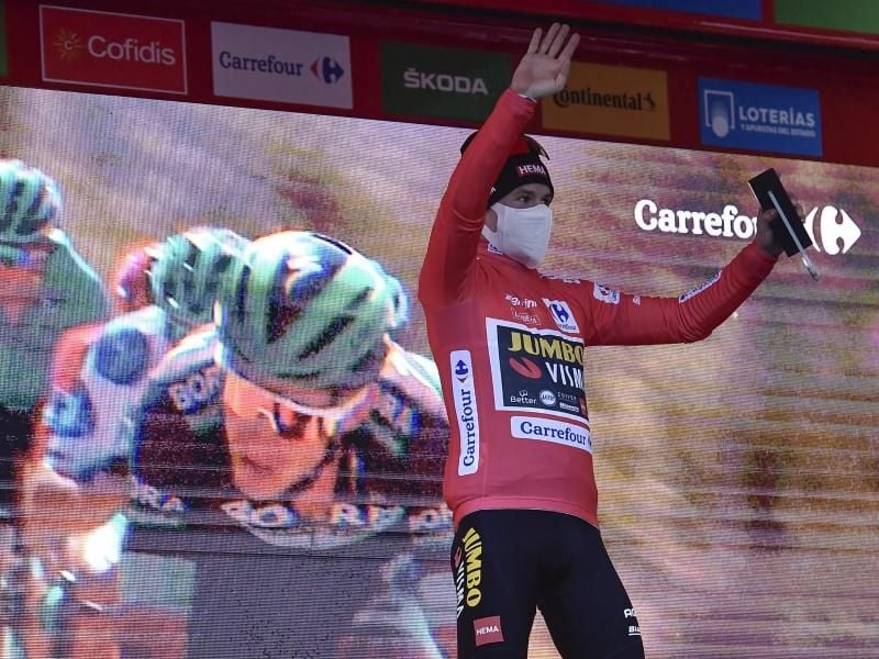 Dominiert schon zu Beginn die 75. Spanien-Rundfahrt: Vorjahressieger Primoz Roglic. Foto: Alvaro Barrientos/AP/dpa
