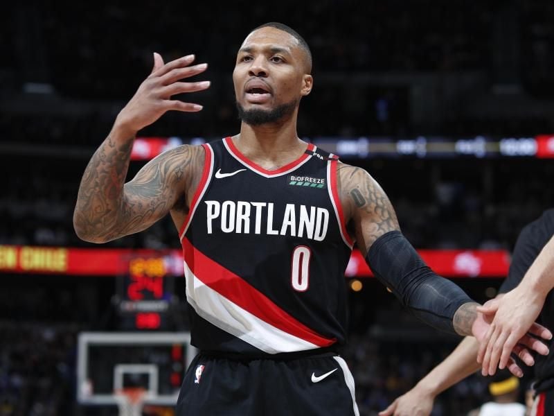Kann mit Portland noch auf das NBA-Halbfinale hoffen: Damian Lillard. Foto: David Zalubowski/AP