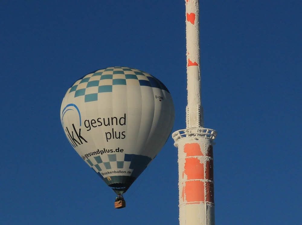 Der Brockenballon über dem Brocken
