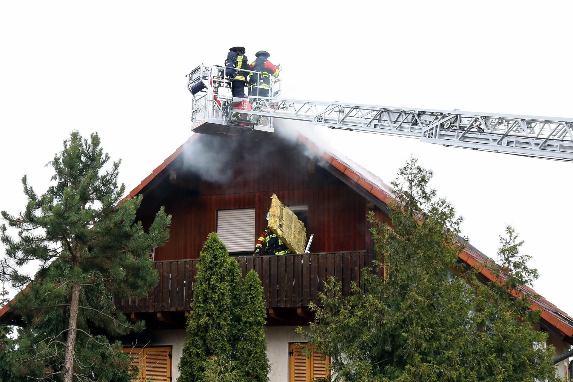 In Diebzig hat am Mittwoch das Obergeschoss eines Hauses gebrannt.