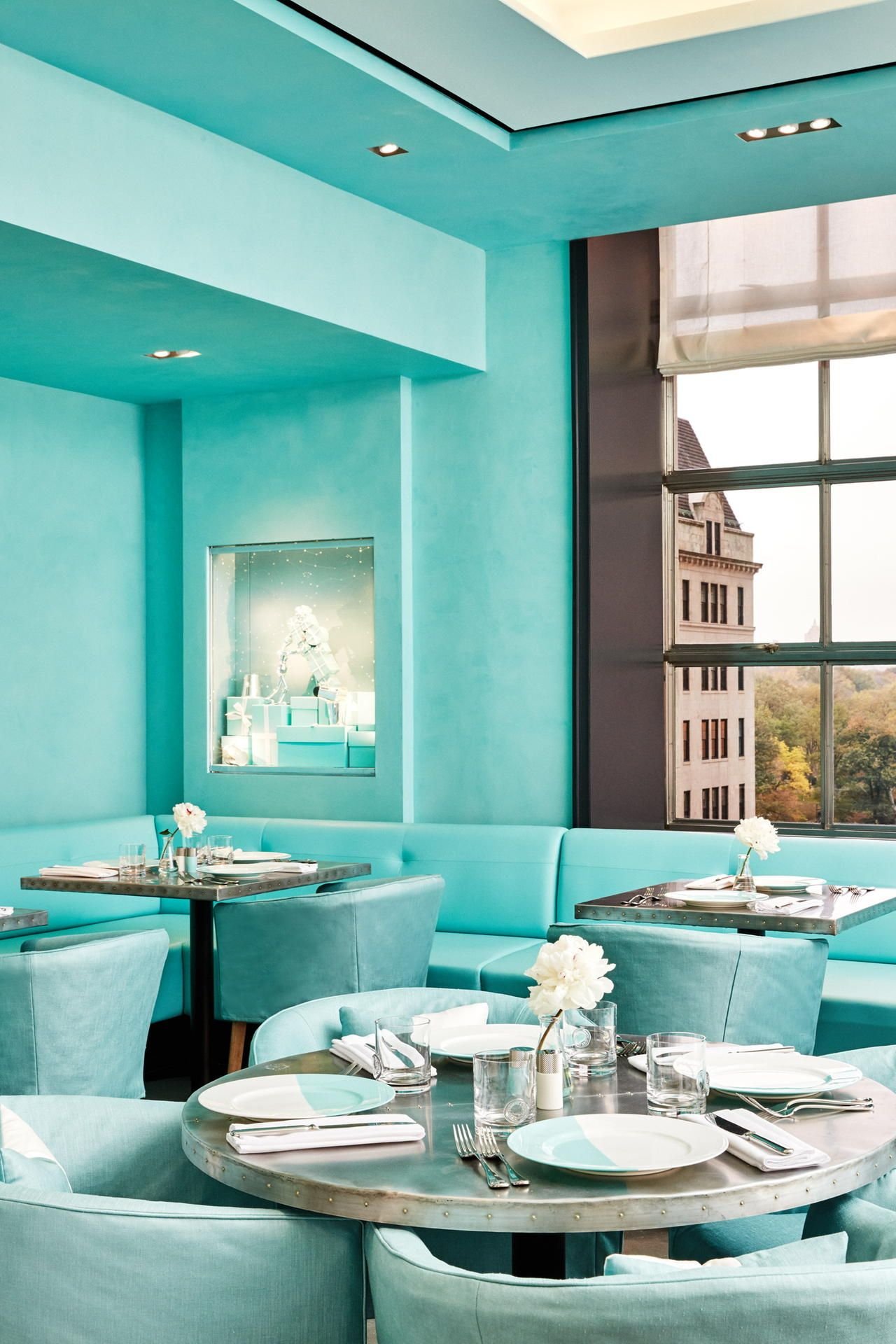 Hier kann man ein „Frühstück bei Tiffany“ bestellen: im Blue Box Café des Edeljuweliers in New York.