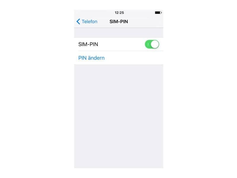 So wird die Pin-Nummer auf dem iPhone geändert. Schritt 3: Jetzt „PIN ändern” auswählen. Screenshot: dpa-tmn Foto: dpa-tmn
