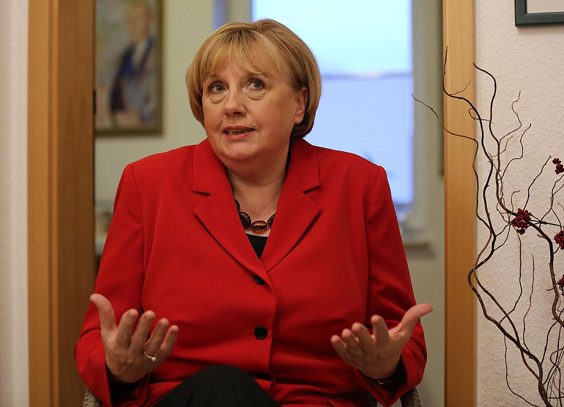 Ursula Wanecki, Merkel Double, sehnt den Abgang der Kanzlerin herbei.