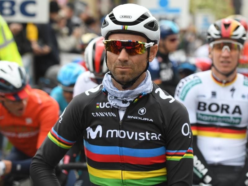 Kann nicht beim 102. Giro d'Italia an den Start gehen: Weltmeister Alejandro Valverde. Foto: David Stockman/BELGA