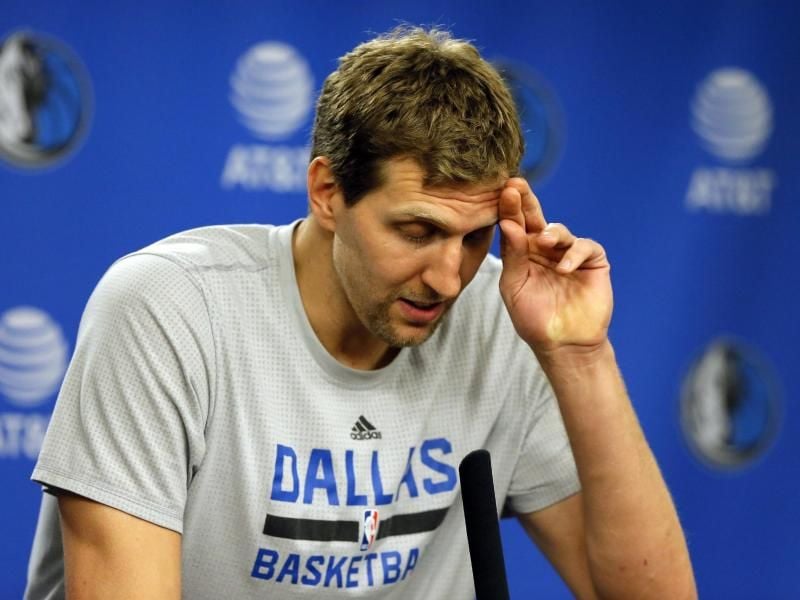 Spielt seit 21 Jahren für die Dallas Mavericks: Basketball-Superstar Dirk Nowitzki. Foto: Tony Gutierrez/AP