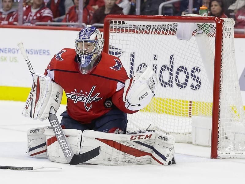 Kann Historisches schaffen: NHL-Profi Philipp Grubauer. Foto: Justin Cooper
