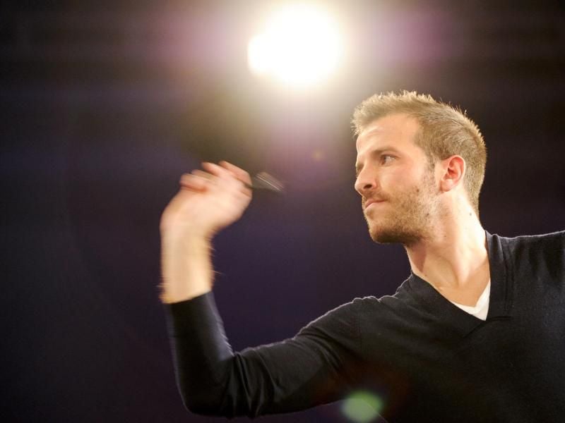 Holte bei den Denmark Open zum Auftakt einen Sieg: Rafael van der Vaart. Der ehemalige Fußballer zeigte schon 2013 sein Talent. Foto: Angelika Warmuth