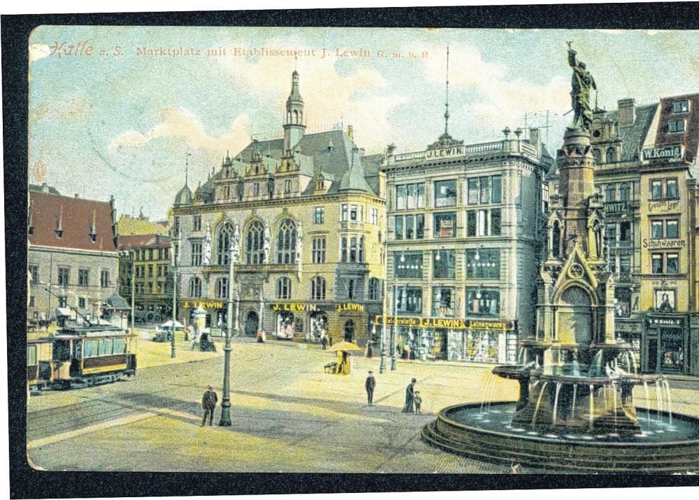 1859 gründete Julius Lewin sein Geschäft am Markt 4.