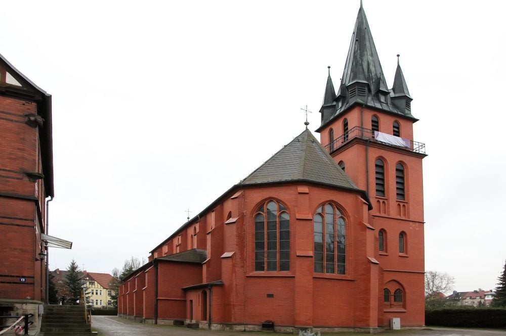 Sangerhausen: Die Herz-Jesu-Kirche in der Mogkstraße.