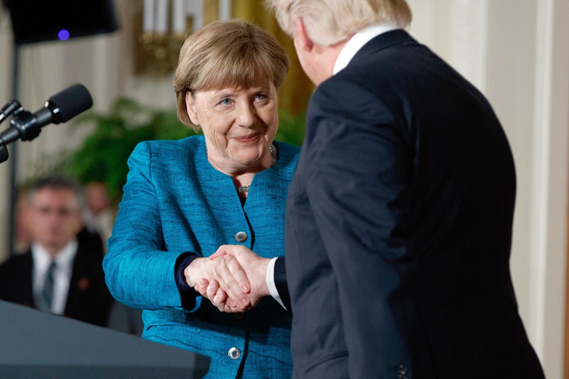 Zumindest in ein paar Dingen waren Kanzlerin Merkel und Präsident Trump sich einig.