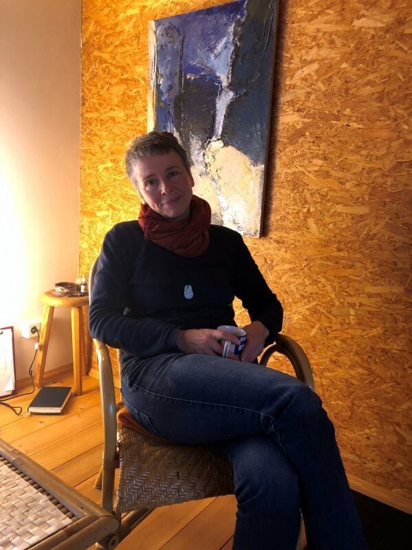 Gabriele Pax zu Hause in Bülzig