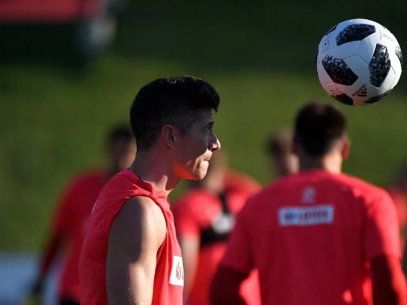 Robert Lewandowski führt die polnische Nationalmannschaft bei der WM in Russland an. Foto: Darek Delmanowicz