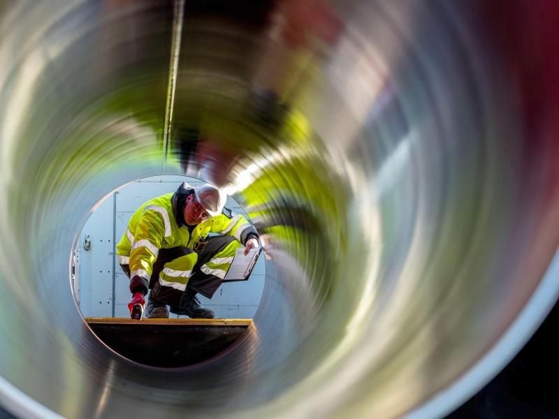 Die 1200 Kilometer lange Erdgaspipeline Nord Stream 2 ist politisch umstritten. Foto: Jens Büttner
