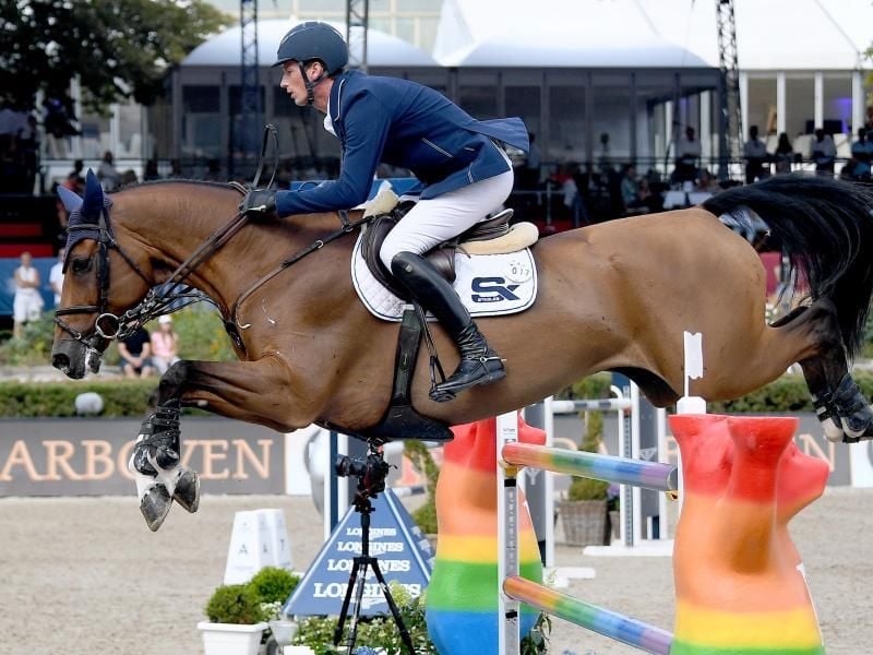 Sechste in Miami: Daniel Deusser und sein Pferd Calisto Blue. Foto: Britta Pedersen