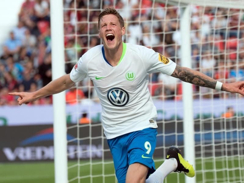 Wolfsburgs Stürmer Wout Weghorst ist von Bondscoach Ronald Koeman für die niederländische Nationalelf nominiert worden. Foto: F. Gambarini