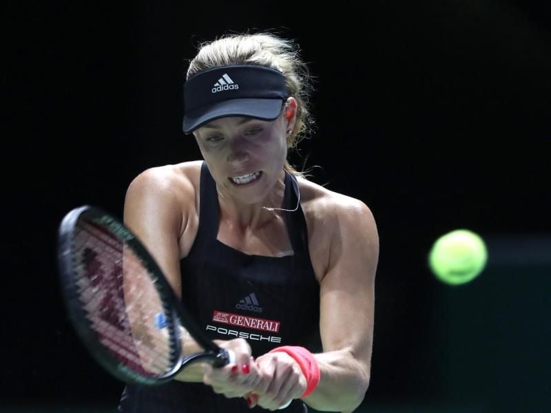 Angelique Kerber hat ihr erstes Match in Singapur verloren. Foto: Paul Miller/ZUMA Wire