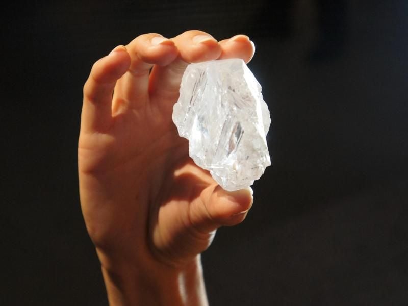 Schön und kostbar, aber unverkäuflich: der 1109 Karat schwere Rohdiamant „Lesedi La Rona”. Foto: Katrin Kasper