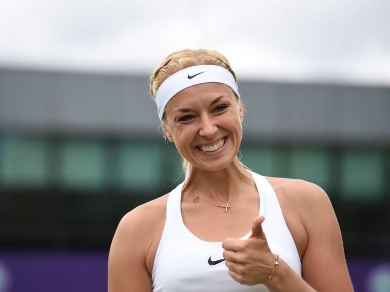 Konnte einen Erfolg feiern bei World Team Tennis in den USA: Sabine Lisicki. Foto: Gerry Penny/epa/dpa
