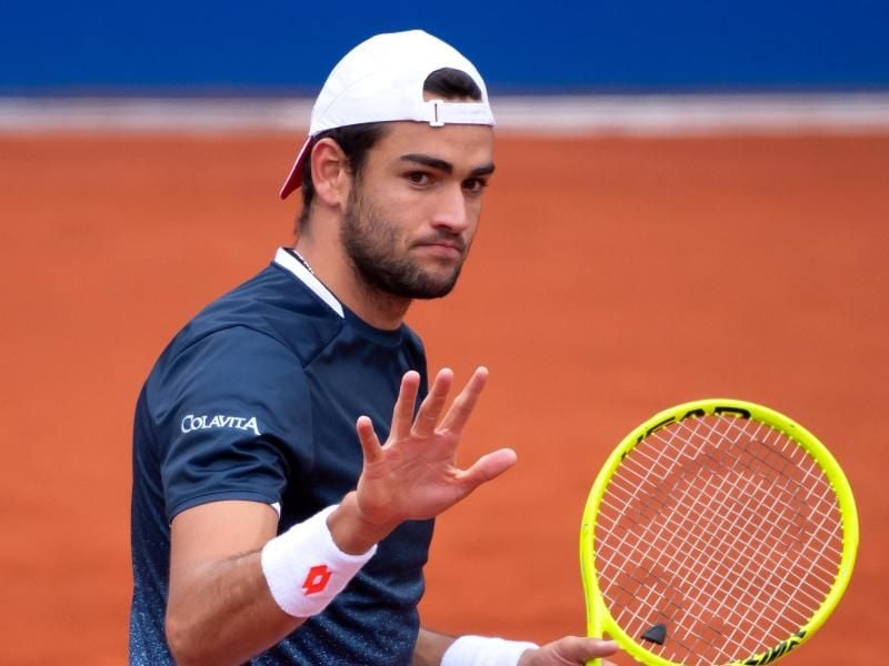 Der Italiener Matteo Berrettini hat sich gegen Roberto Bautista Agut aus Spanien durchgesetzt. Foto: Sven Hoppe