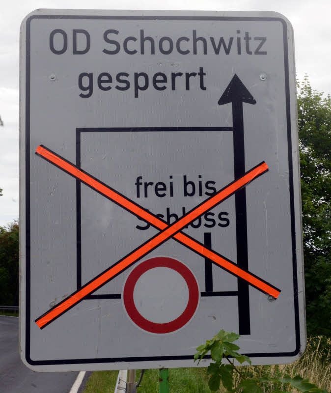 Die Ortsdurchfahrtsstraße durch Schochwitz galt jahrelang als eine der schlechtesten Straße im Saalekreis.