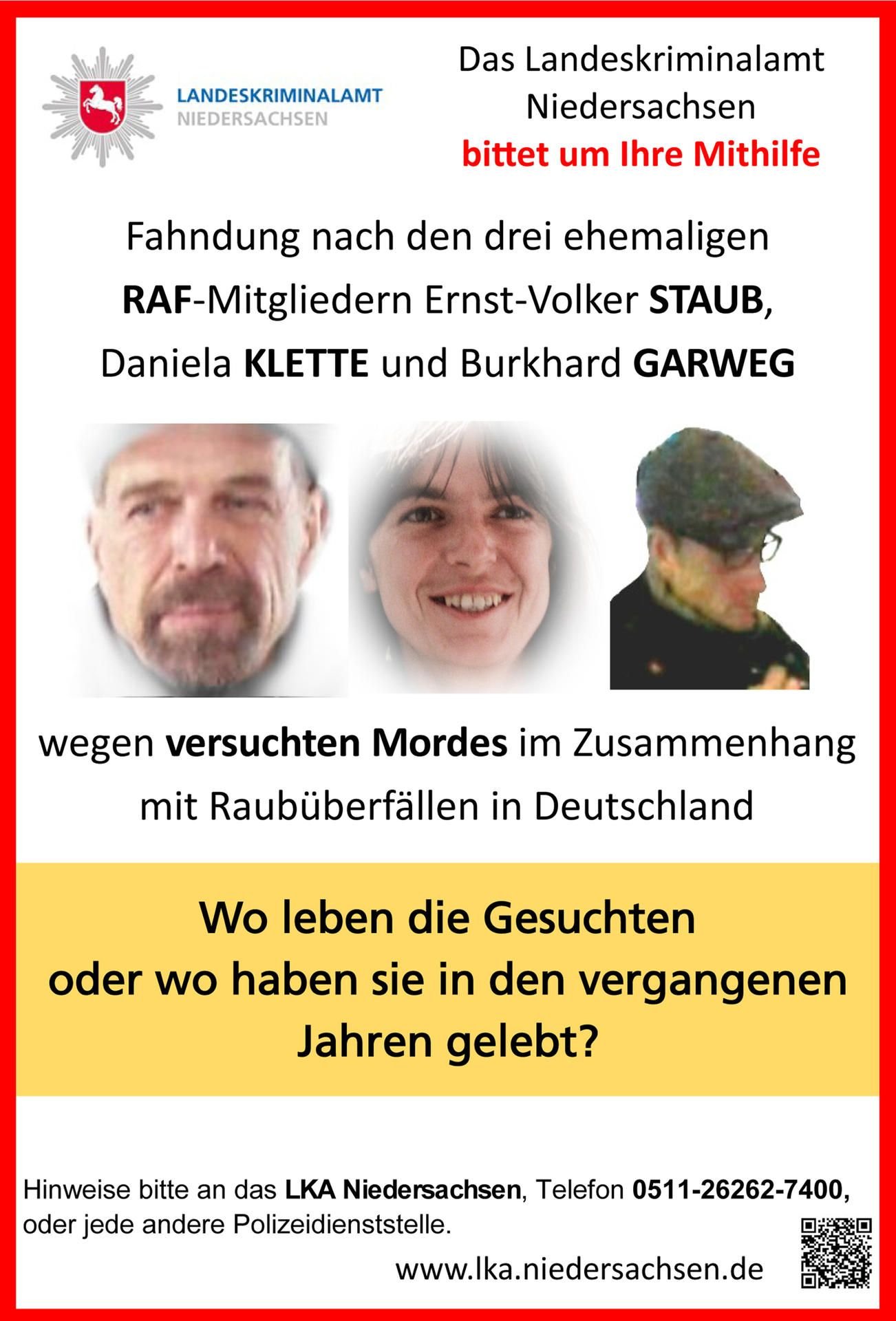 Mit neuen Fotos versuchen die Fahnder den drei wegen einer Überfallserie Gesuchten auf die Spur zu kommen.