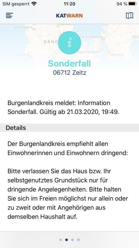 Katwarn-Meldung